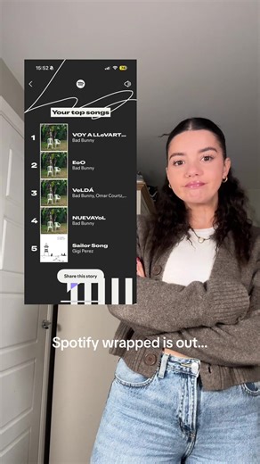 I earned those bad bunny tickets and this is the proof🙂‍↕️ #SpotifyWrapped @spotifyuk #music #fyp #spotify #badbunny