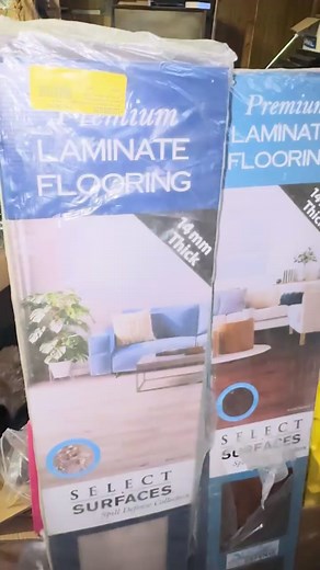 take all flooring boxes !! $50 — premium laminate flooring —2 Grand Canyon color boxes 3 Barnwood Color boxes 1 Silver Spring color box 1 Smoked Hickory color box 1 Beach house color box 2 Molding Kits as well | Bargain Bonanza