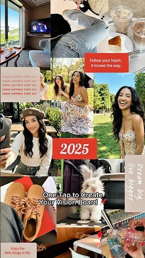 How to Create a Vision Board with AI 🧠✨ | Aesthetic Digital Vision Board #shorts