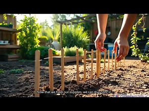 Steps in making a model of a barbed wire fence.