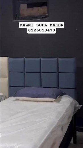 Bed Back Upholstery Making at Home | Easy DIY Headboard #bedback #headboard