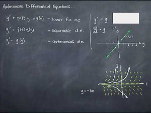 Autonomous Differential Equations... (1 of 3)