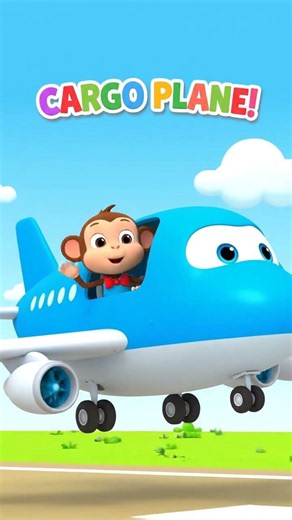 Cargo Plane for Kids ✈️📦 | Learn Air Vehicles for Toddlers