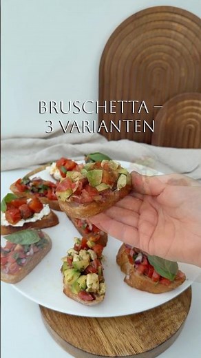 Bruschetta in 3 ways #bruschetta #tomatoes #snack #grilling #fingerfood #buffet