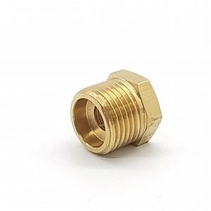 [Hot Item] 1/2" Male X3/8" Female NPT Thread Hex Bushing Tube Adapter Pipe Reducer Brass Fitting