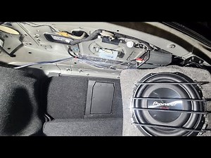 Subwoofer amp cable installation for Infiniti Q50