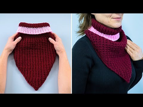 The simplest knitted snood quickly and easily!
