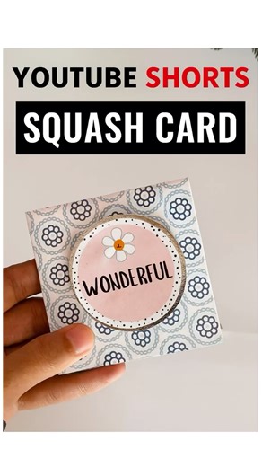 Simple and easy squash card ✨ #diy #homemadepapercraft #cardmaking #greetingcard #viral