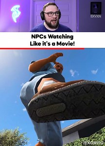 595K views · 5.2K reactions | NPCs Watching Like It's A Movie! 勞 #gaming #games #gta #gta6 | SXVXN | Facebook