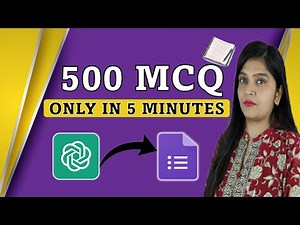 Create 500 MCQ in 5 Minutes with Ai in 2026🔥| Google Forms | Google Forms Tutorial