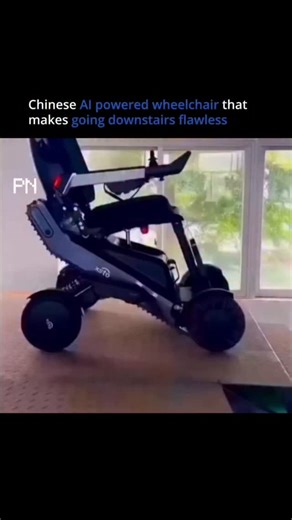 Tech | AI | Future on Instagram: "You are looking at a Chinese AI-powered wheelchair that uses robotic legs, adaptive balance, and smart sensors to climb stairs and traverse rough terrain while keeping the rider stable. Cameras, LiDAR, and tilt sensors map the ground in real time, letting each wheel and joint adjust independently. This isn’t just a mobility device, it’s independence reimagined, showing how AI and robotics can remove barriers and transform lives. Follow @pixelnation to witness te