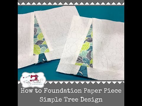 How to Foundation Paper Piece: FREE Simple Tree Pattern by The Crafty Nomad
