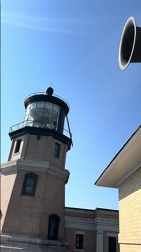 Split Rock Lighthouse & huge steam powered Fog Horns from back in the day. Lake Superior N of Duluth
