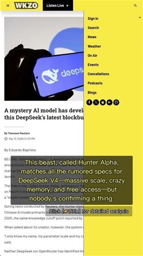 🧐👉 Hunter Alpha's 1 Trillion Parameters: Is DeepSeek Testing Its Next AI Beast? #QixNewsAI