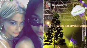 Hailey Baldwin, Bella Hadid enjoy a night out at a concert