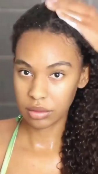 Deep condition day with black rice water deep conditioner #haircareroutine