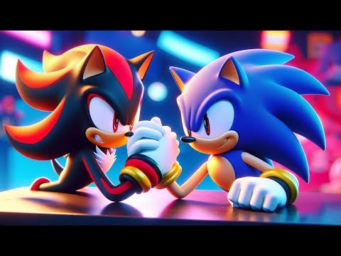 WHO’S STRONGER?! 💥 SONIC Battles SHADOW in Arm Wrestling!| Sonic The Hedgehog 3 Animation