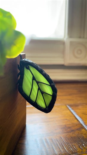 A planthopper bug. Sunday 9am CDT #stainedglass #planthopper #leafbug #planthanger