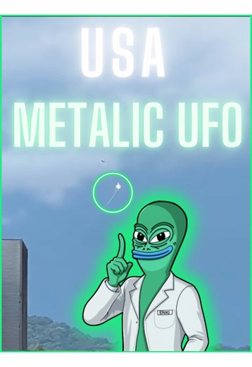 A bright reflective object moving weirdly across the sky ☀️ If you look close, it’s trailing something 👀 What do you think it is? #alien #ufo #uap #fyp #usa