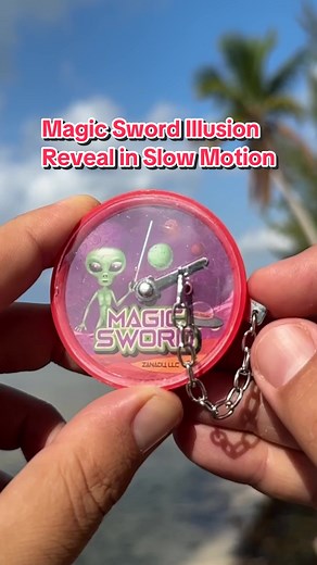 Magic Sword Illusion Reveal in Slow Motion
