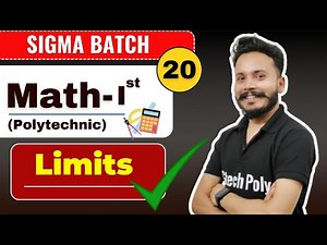 Mathematics-I | Lecture-20 Limits (part-3) | New Syllabus 2024-25 | Polytechnic by Gaurav Sir