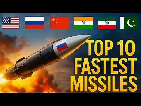 🚀 Top 10 Fastest Missiles in the World 2025 🌍 | Hypersonic Speed, Range & Power Comparison