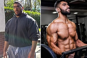 28st man who BROKE shower floor transforms himself into buff personal trainer