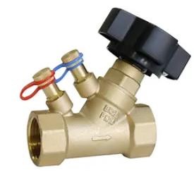 [Hot Item] Brass Regulating Pressure Flow Meter Valve Circuit Fluid Control Valve Static Balancing Valve with Test Point