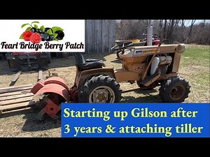 Gilson Montgomery Ward Garden Tractor and Tiller Cold Start