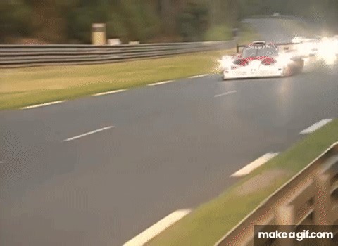 24 Hours of Le Mans 1999 | Peter Dumbreck's Shocking Mercedes flip! on Make a GIF