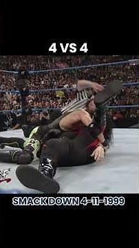 4 vs 4 Match in Smackdown 04-10-1999 #wwe #wwewrestler