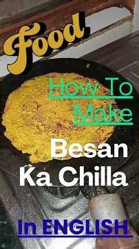 Tave Par Besan Ka Chilla Kaise Banaen (English Version) | Pancake Kaise Banaen #shorts