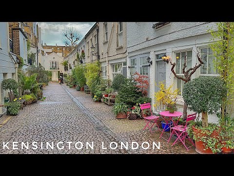 London Walk in Kensington | Most Expensive Neighbourhood in London | London Virtual Walk 4K HDR