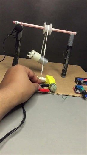 Building a Simple Lifting Crane 🔌 DIY Project USA #shorts #dcmotor #crane #diy #usa #gadget.