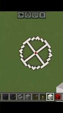 perfect circle in minecraft 😄#minecraft #gaming #shorts #minecraftgameplay