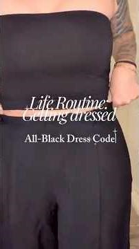 Dress code: All-Black Work Outfit