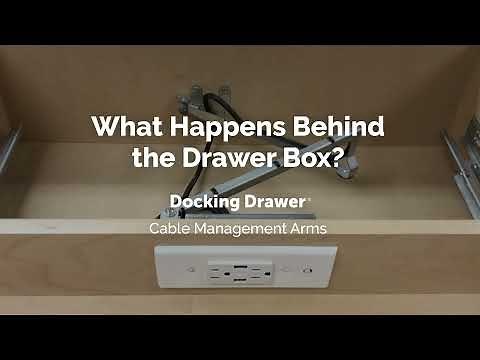Hafele What Happens Behind the Drawer Box? Cable Management Arms by KitchenSource.com