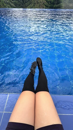Swim with Socks: Fun in Cold Pools