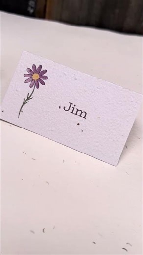 Plantable Seed paper Wedding Place cards