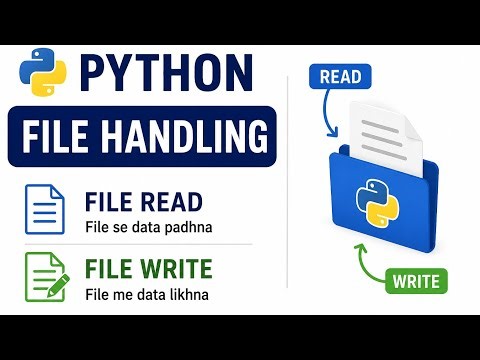 Python File Handling Tutorial | Read & Write Files in Python (Hindi)