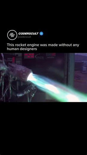CODERSCULT on Instagram: "Follow us (@coderscult) for more This rocket engine wasn’t engineered by human designers, it was generated entirely by AI. Developed using Noyron, a physics-based engineering system from LEAP 71, the engine wasn’t trained on historical rocket designs. Instead, it relies on fundamental physics, thermodynamics, and manufacturing constraints to produce viable engine geometries directly from performance requirements. The result was a copper aerospike engine 3D printed as a 