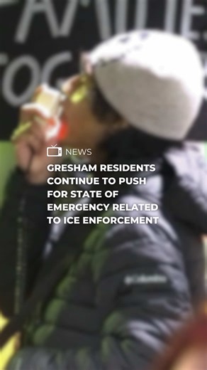 A group rallied outside City Hall on Tuesday, calling on Gresham’s mayor and city council to declare a state of emergency, citing increased Immigration and Customs Enforcement activity in the city. Find the full story on the FOX 12 app. #fyp #news #portland #oregon #ICE
