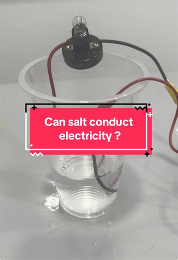 Get ready for a salty experiment! Watch my experiment to find out how salt affects conductivity! #salt #sciencetok #electricity #experimentgoneright #learntok #edutok