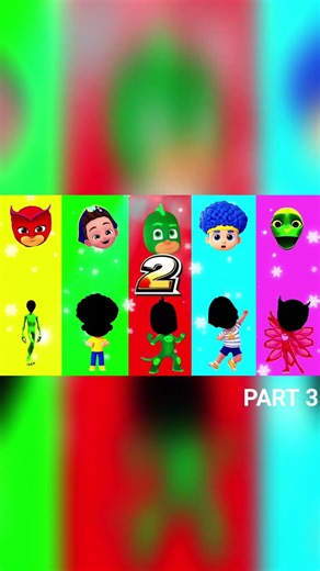 Wrong eyes👀 challenge DAME TU COSITA Pj Masks Funny Puzzle Wrong Heads #catboy #coffindance #gekko