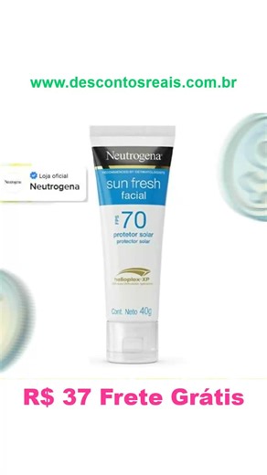 Protetor solar facial sun fresh fps 70 40g Neutrogena