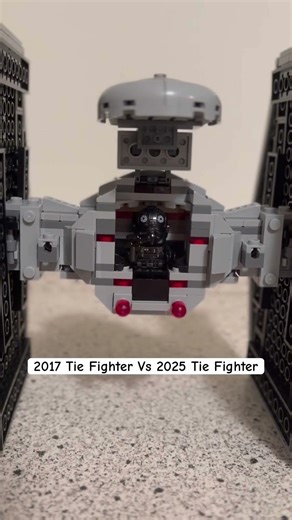 2017 Tie Fighter Vs 2025 Tie Fighter. #lego #2017 #2025 #newyear #legostarwars