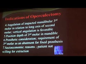 Operculectomy Lecture in WFLD Bucharest 2015