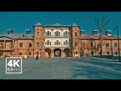 Tehran, Iran 4k Virtual Walking Tour from National Garden Gate to Hafez Bridge | Binaural Sound