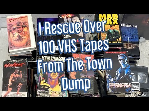 I Rescue over 100 VHS Movie Tapes From a Town Garbage Dump. Were They Worth Saving? Physical Media