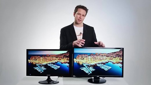 Check out the huge difference in resolution between the new Acer 4K Monitor and a regular HD monitor! Learn more about the latest tech here: http://bit.ly/1EgIVSG | Officeworks